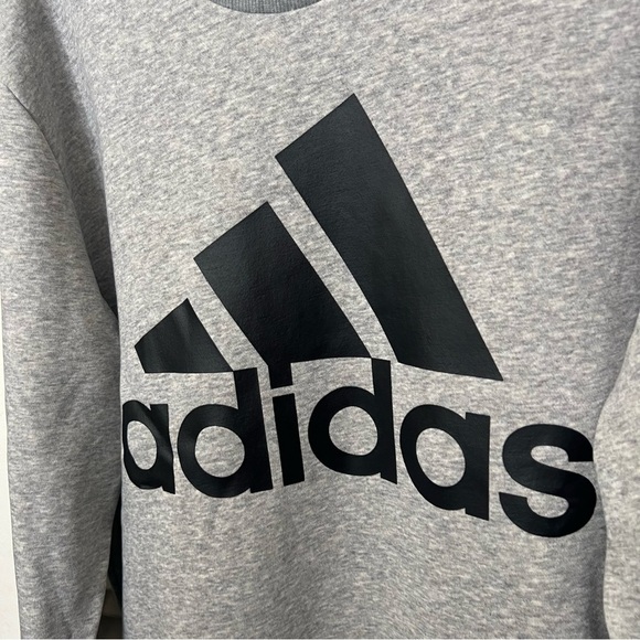 Adidas Mens Gray Sweatshirt Size XL New - Picture 2 of 7